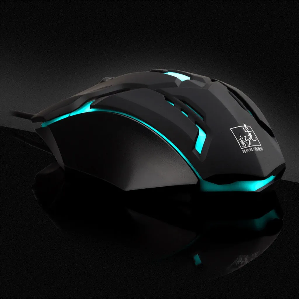 YZ Premiums | Superlight Wired Gaming Mouse w/ LED Light & 4 Button