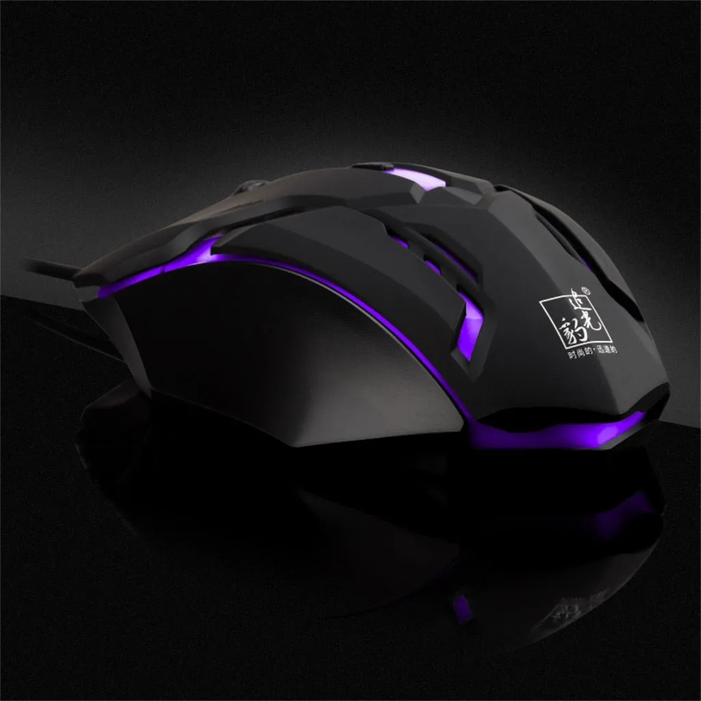 YZ Premiums | Superlight Wired Gaming Mouse w/ LED Light & 4 Button