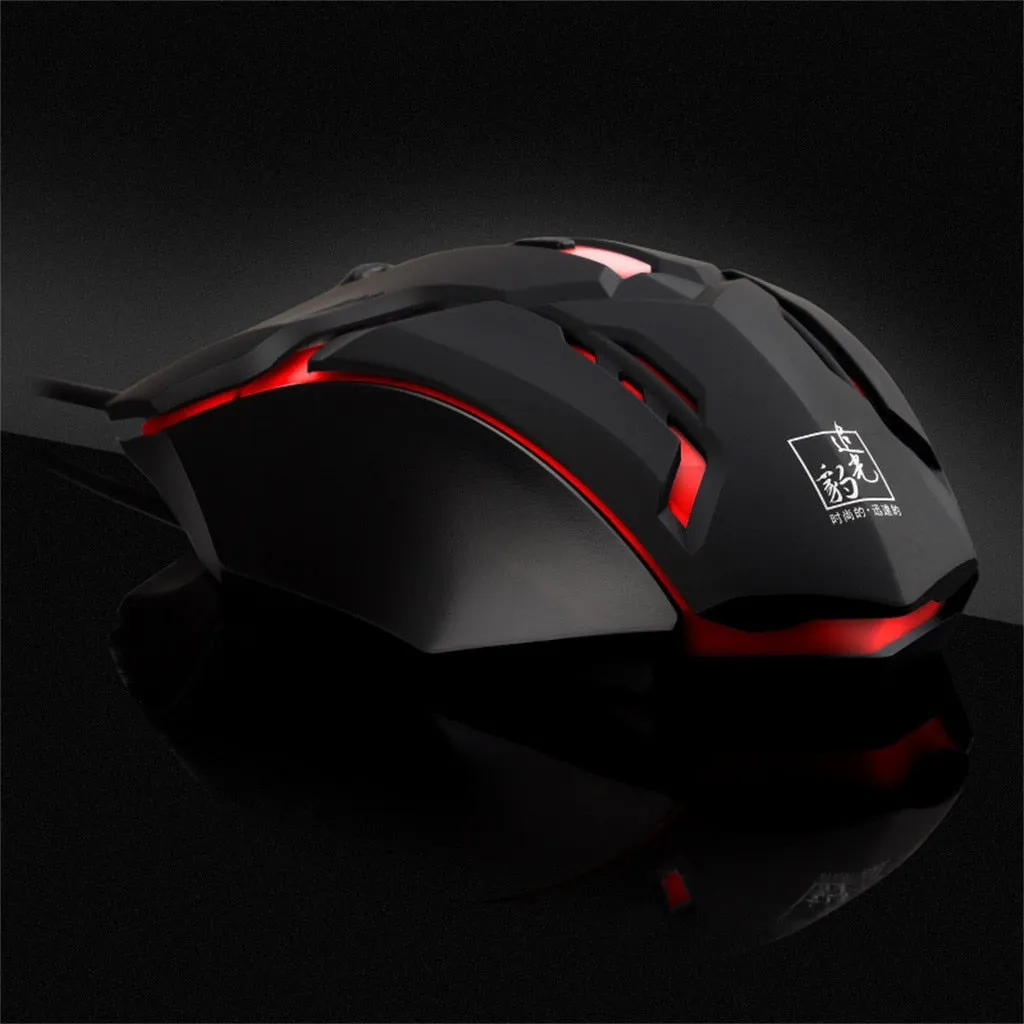 YZ Premiums | Superlight Wired Gaming Mouse w/ LED Light & 4 Button