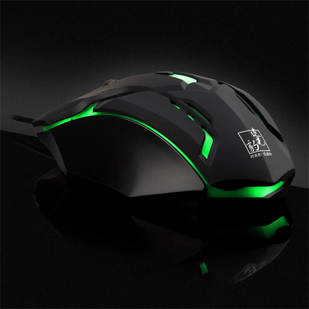 YZ Premiums | Superlight Wired Gaming Mouse w/ LED Light & 4 Button