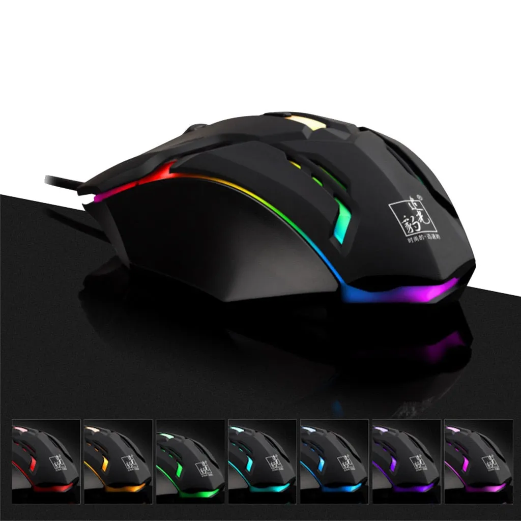 YZ Premiums | Superlight Wired Gaming Mouse w/ LED Light & 4 Button