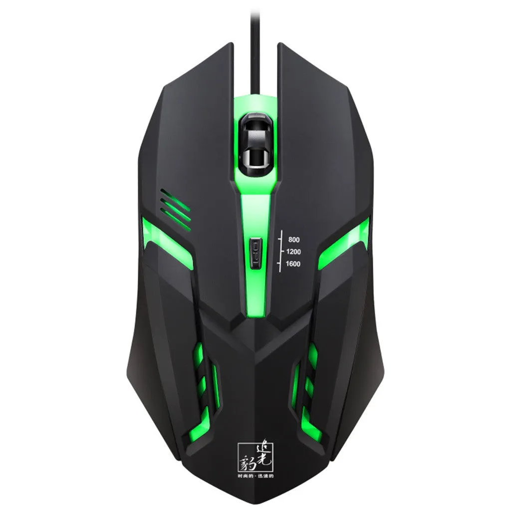 YZ Premiums | Superlight Wired Gaming Mouse w/ LED Light & 4 Button