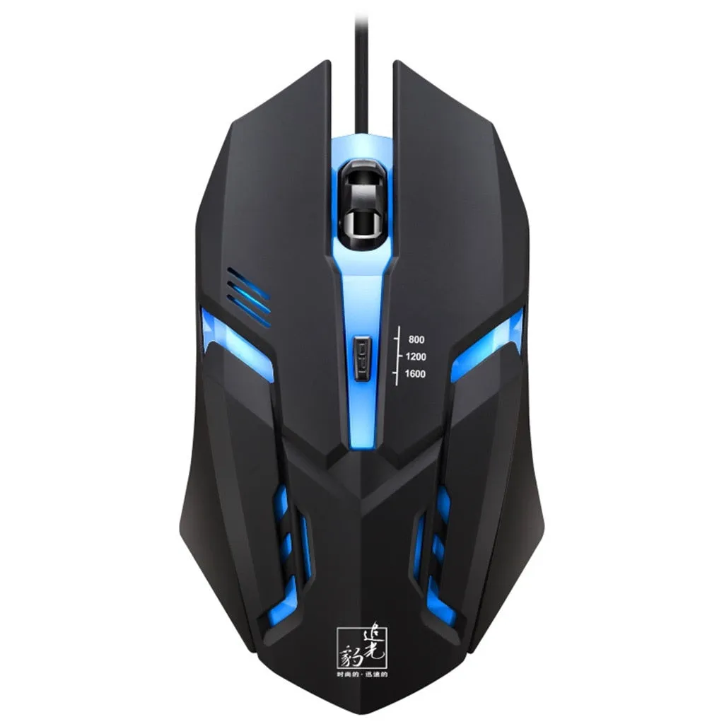 YZ Premiums | Superlight Wired Gaming Mouse w/ LED Light & 4 Button