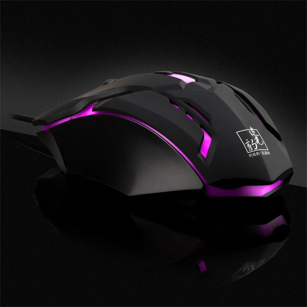 YZ Premiums | Superlight Wired Gaming Mouse w/ LED Light & 4 Button