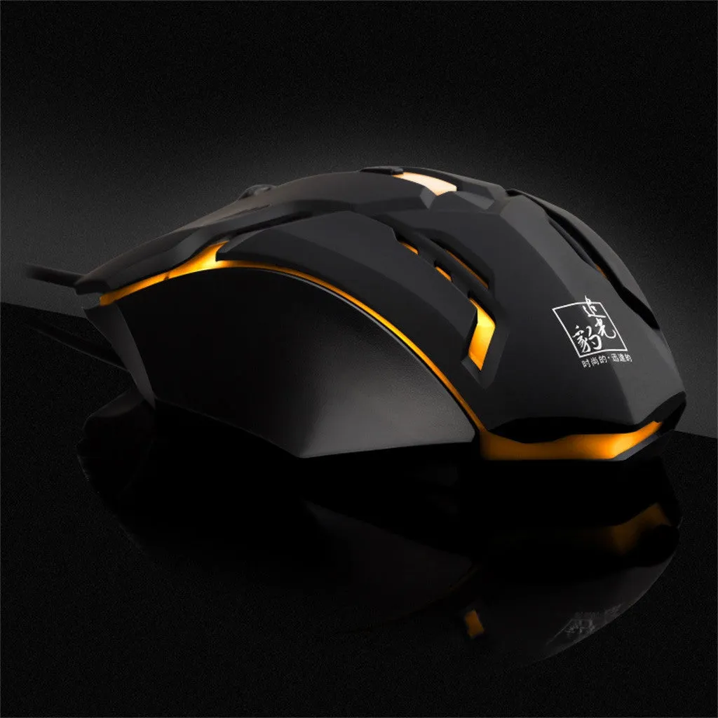 YZ Premiums | Superlight Wired Gaming Mouse w/ LED Light & 4 Button