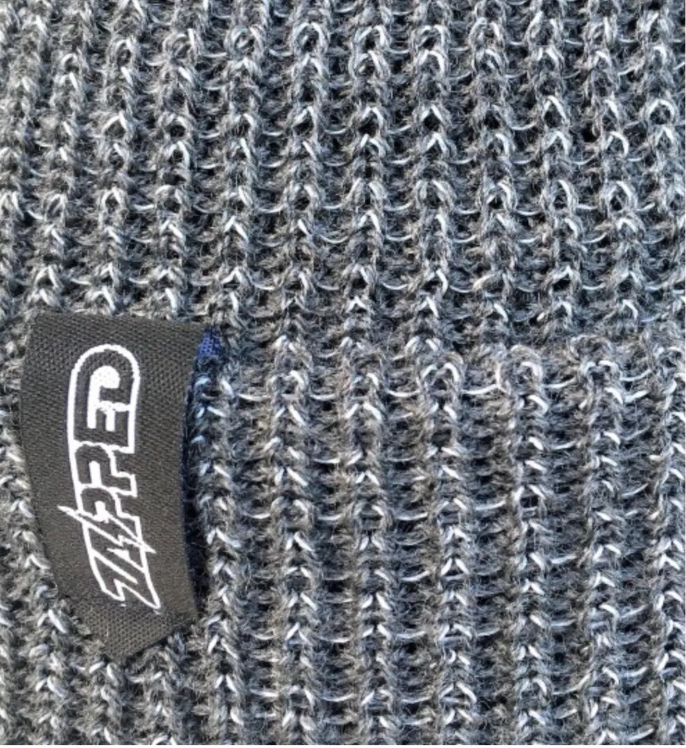 Zapped Outfitters Reflective Knit Pom Beanie : One Size fits most