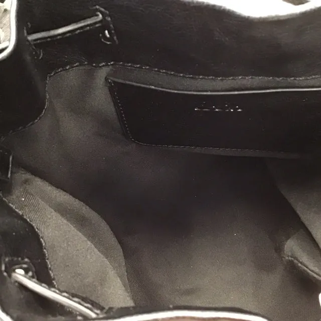 Zara Black Studded Bucket Bag