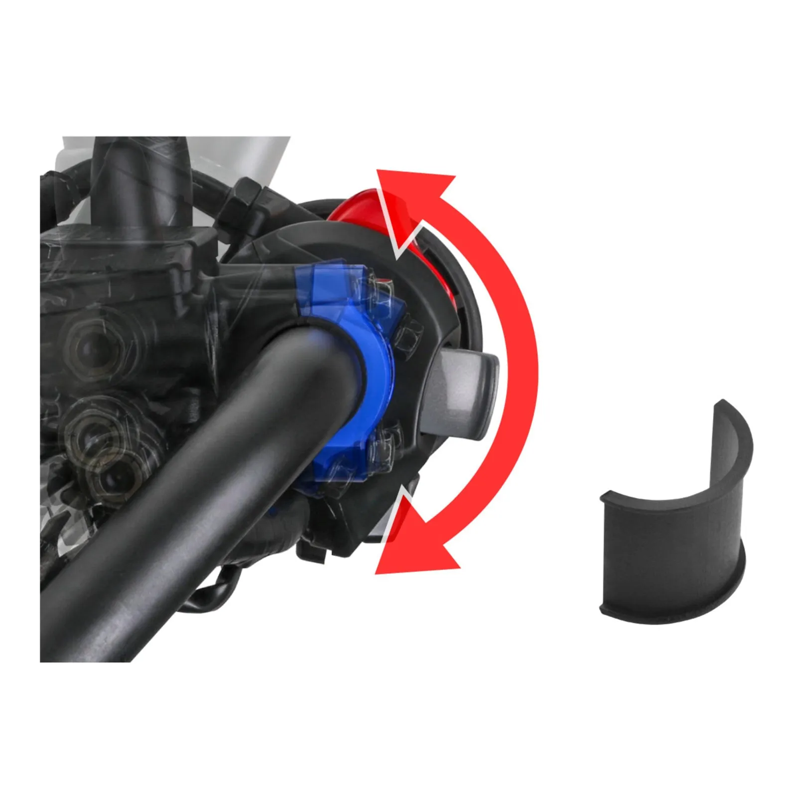 Zeta Rotating Bar Clamp Brake - Black
