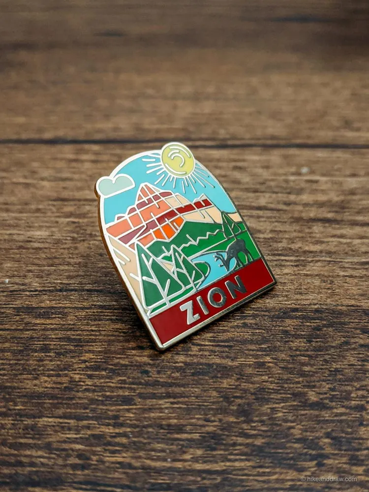 Zion National Park Enamel Pin